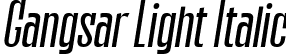 Gangsar Light Italic font - Gangsar Light Italic.ttf