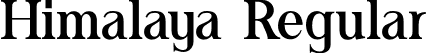 Himalaya Regular font - Himalaya Regular.otf