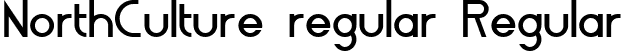 NorthCulture regular Regular font - CNA_regular.ttf