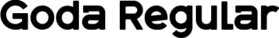 Goda Regular font - GodaRegular.ttf