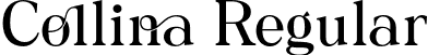 Collina Regular font - Collina Regular.otf