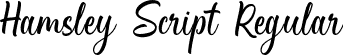 Hamsley Script Regular font - HamsleyScriptRegular-8MyrJ.otf