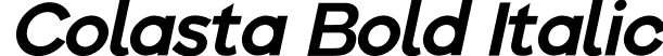 Colasta Bold Italic font - Colasta-BoldItalic.ttf