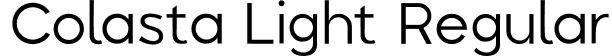 Colasta Light Regular font - Colasta-Light.otf