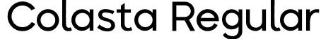 Colasta Regular font - Colasta.otf