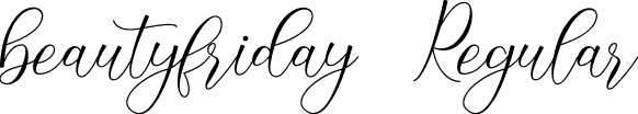 beautyfriday Regular font - Beauty Friday.otf