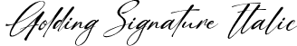 Golding Signature Italic font - Golding Signature italic.ttf