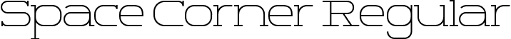 Space Corner Regular font - SpaceCorner-EaoK9.ttf