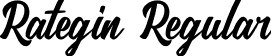 Rategin Regular font - Rategin.otf