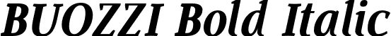 BUOZZI Bold Italic font - Buozzi Bold Italic.otf