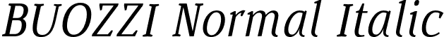 BUOZZI Normal Italic font - Buozzi Normal Italic.otf