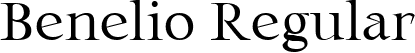 Benelio Regular font - Benelio Web TT.ttf