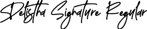 Delistha Signature Regular font - Delistha Signature.ttf