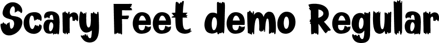 Scary Feet demo Regular font - Scary Feet demo.ttf