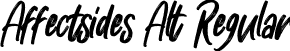 Affectsides Alt Regular font - Affectsides Alt.otf