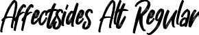 Affectsides Alt Regular font - Affectsides Alt.ttf