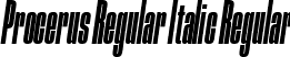 Procerus Regular Italic Regular font - Procerus Regular Italic.ttf