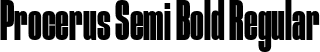 Procerus Semi Bold Regular font - Procerus Semi Bold.ttf