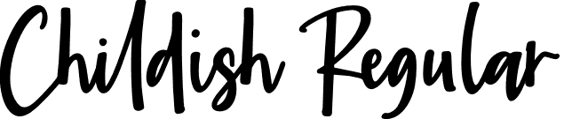 Childish Regular font - Childish.ttf