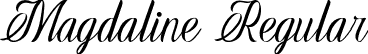 Magdaline Regular font - Magdaline 1.otf