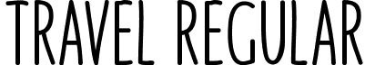 Travel Regular font - Travel.otf