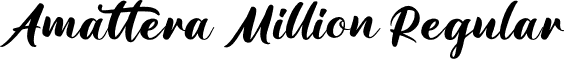 Amattera Million Regular font - Amattera Million.ttf