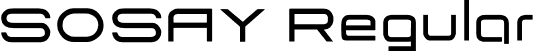 SOSAY Regular font - SOSAY.ttf