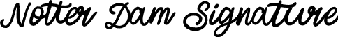 Notter Dam Signature font - Notter Dam Signature.otf