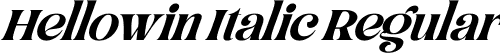 Hellowin Italic Regular font - HellowinItalic-rg5r7.ttf