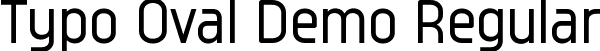 Typo Oval Demo Regular font - Typo Oval Regular Demo.otf