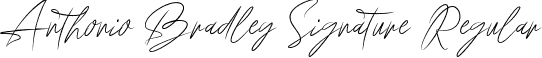 Anthonio Bradley Signature Regular font - Anthonio Bradley Signature.otf