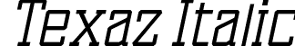 Texaz Italic font - Texaz Italic.ttf