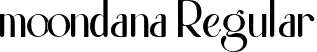 moondana Regular font - Moondana.otf