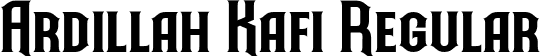 Ardillah Kafi Regular font - Ardillah Kafi.otf