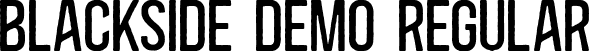 Blackside DEMO Regular font - Blackside DEMO.ttf