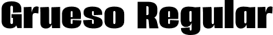 Grueso Regular font - Grueso Regular.otf