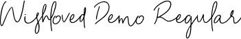 Wishloved Demo Regular font - Wishloved Demo.ttf