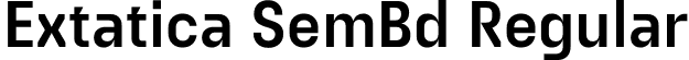 Extatica SemBd Regular font - Extatica-SemiBold.otf