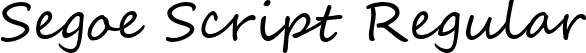 Segoe Script Regular font - segoesc.ttf