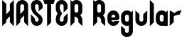 HASTER Regular font - Haster.ttf