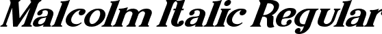 Malcolm Italic Regular font - MalcolmItalic-ALZO2.ttf