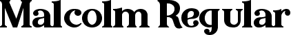 Malcolm Regular font - Malcolm-JRr67.ttf