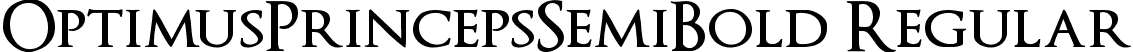 OptimusPrincepsSemiBold Regular font - OptimusPrincepsSemiBold.ttf