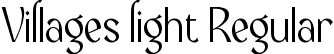 Villages light Regular font - Villages light.otf