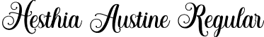 Hesthia Austine Regular font - Hesthia Austine.otf