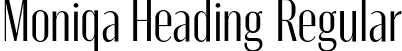 Moniqa Heading Regular font - Moniqa-Heading.otf