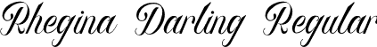 Rhegina Darling Regular font - RheginaDarling.otf