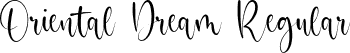 Oriental Dream Regular font - Oriental Dream.ttf