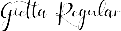 Gietta Regular font - Gietta.ttf