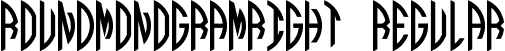 Round_Monogram_Right Regular font - Round_Monogram_Right.ttf